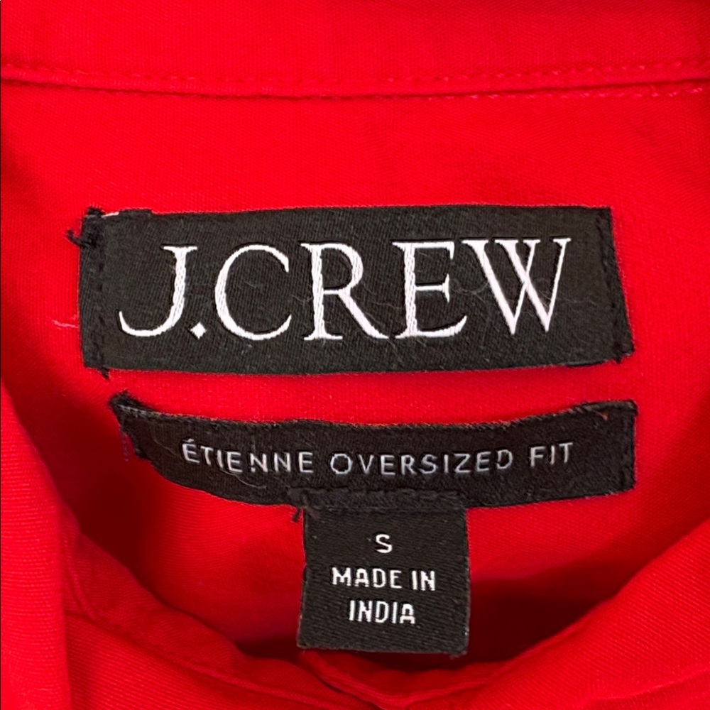 J. Crew Red Button-Up Shirt - Picture 3 of 13
